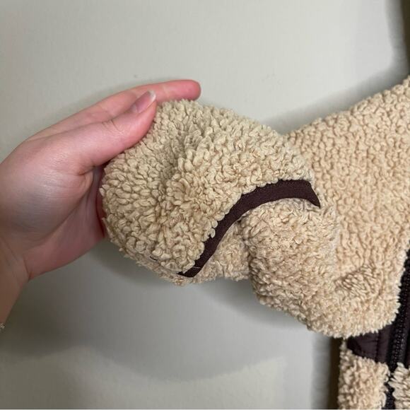 The North Face 6-12M Sherpa Fleece Suit with Hood - Picture 5 of 9